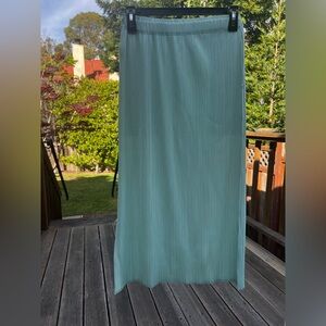 Light Teal Pleated Skirt